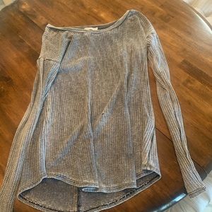 T party blue/grey waffle sweater